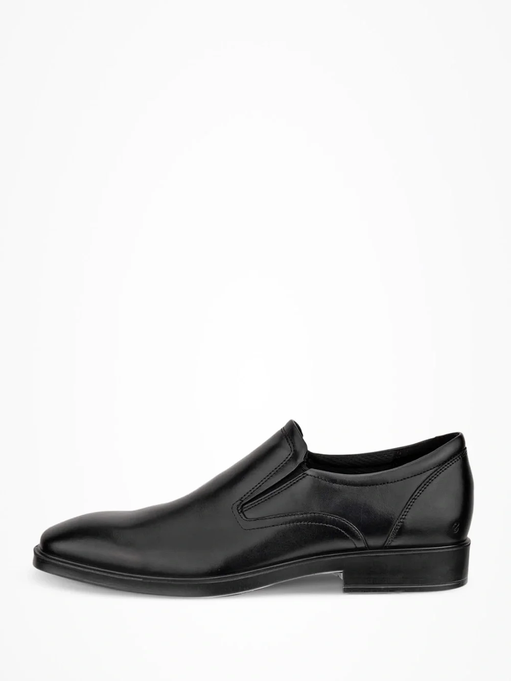 NEW ECCO Metropole Milan Men Leather Slip-On Derby Shoe Black Sz 43 EU /9-9.5 US